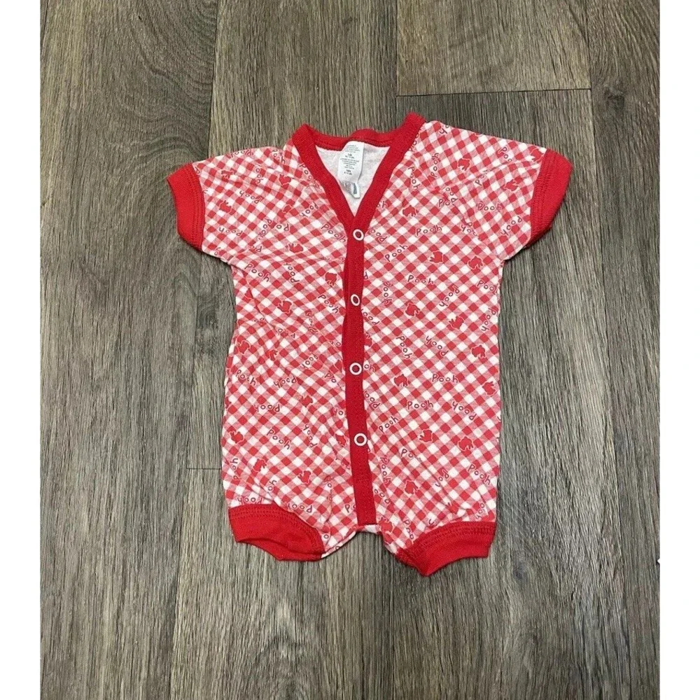 VINTAGE DISNEY Winnie The Pooh Romper/Shirt Size Newborn